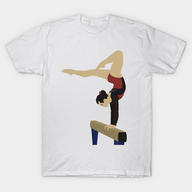 Balance Beam Elegance T-Shirt by Susie